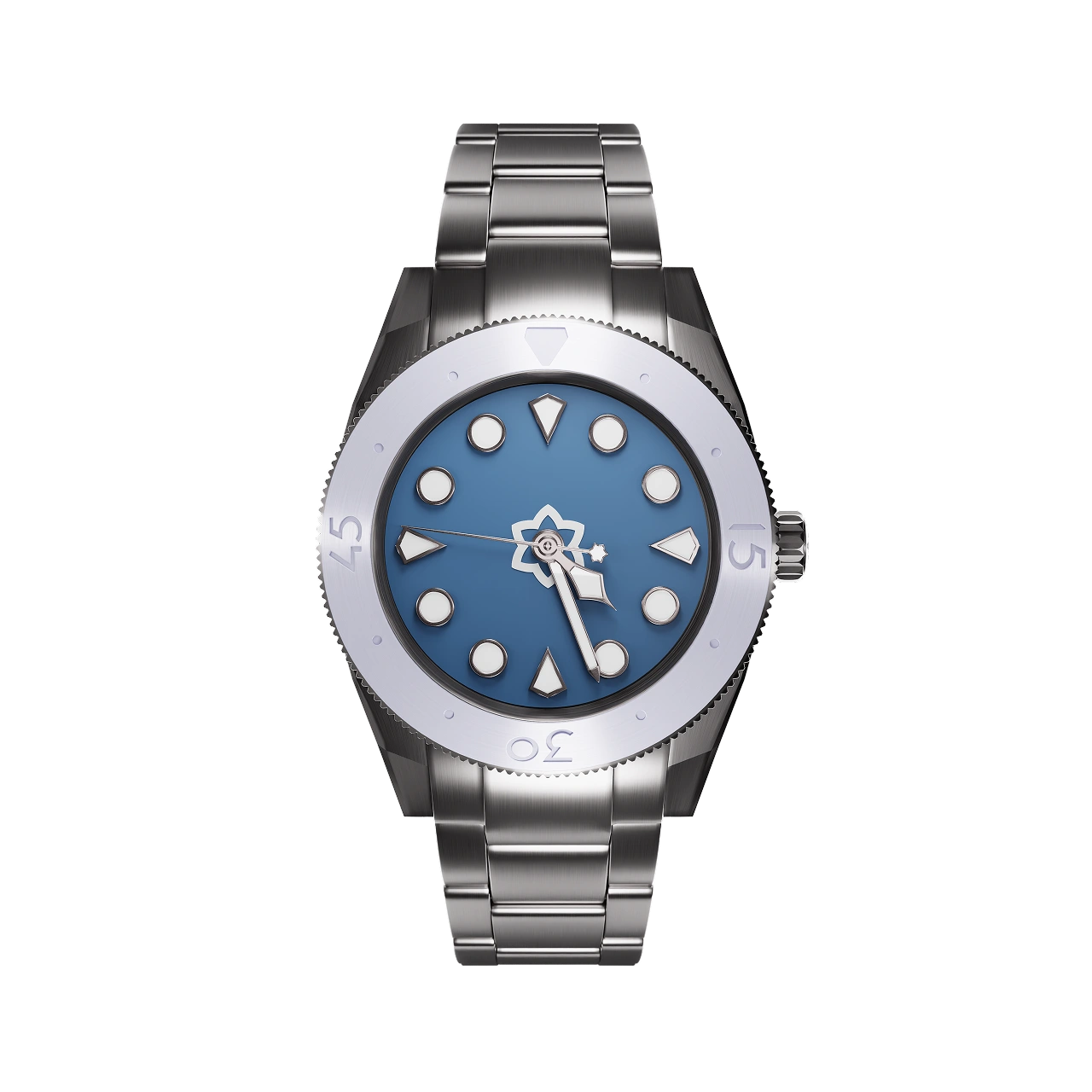 Polished White - Blueberry Blue